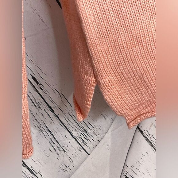 Marled “Hello Summer” Coral Scoop Neck Sweater M - Picture 3 of 7